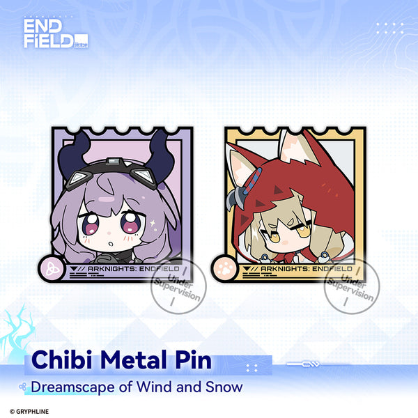 Arknights: Endfield - Chibi Metal Pin - Dreamscape of Wind and Snow