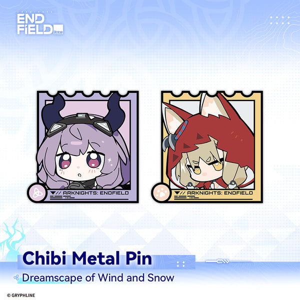 Arknights: Endfield - Chibi Metal Pin - Dreamscape of Wind and Snow